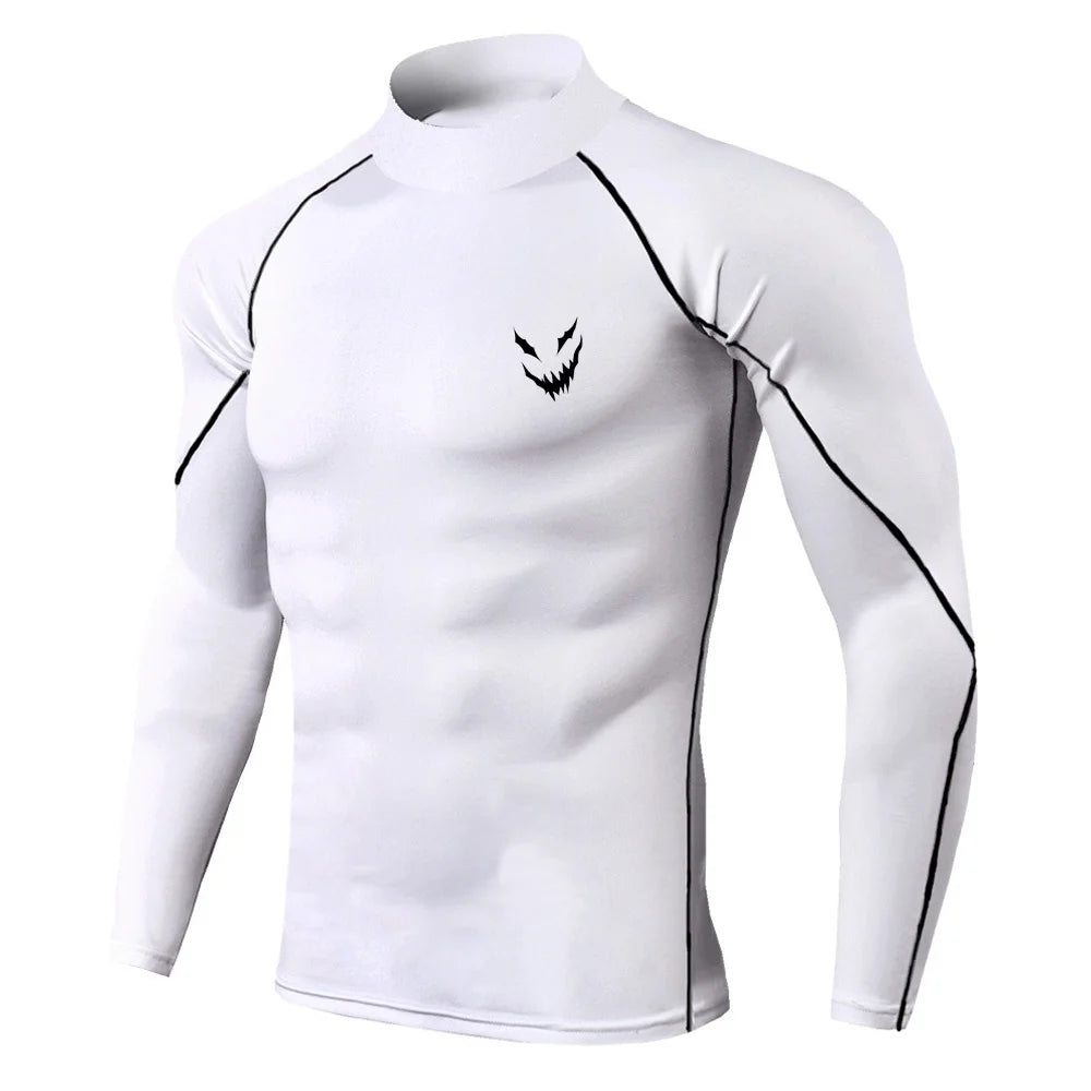 Men's Graphic Print Compression Top