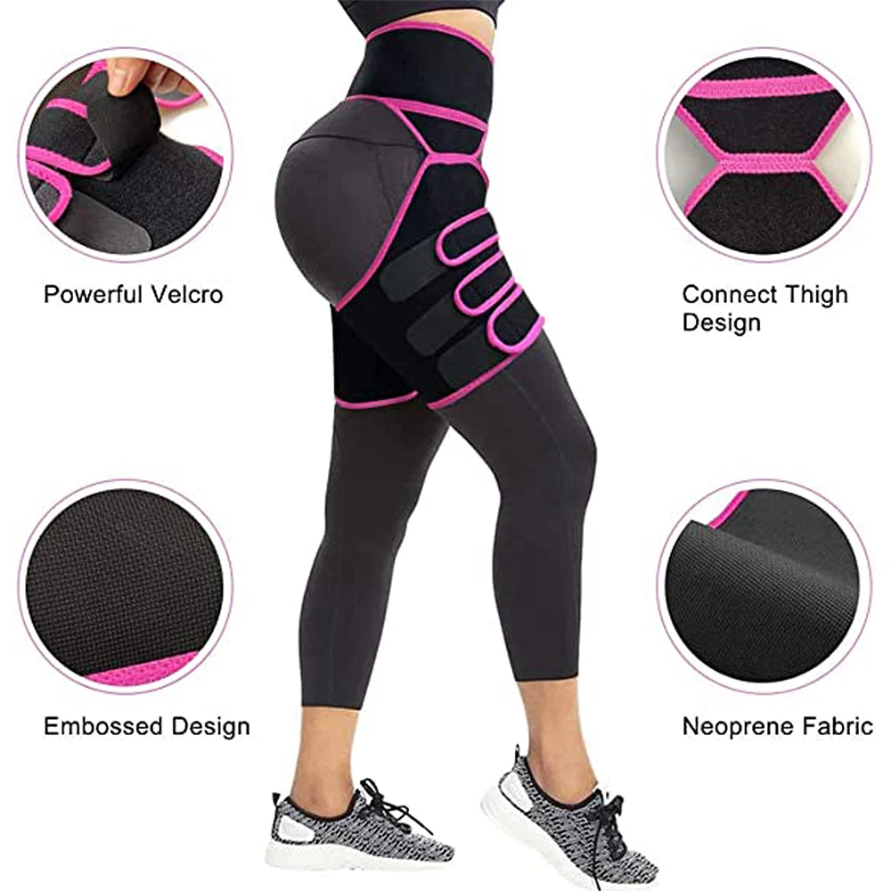 Women's 3-in-1 Waist Thigh Trimmer - Body Shaper & Butt Lifter