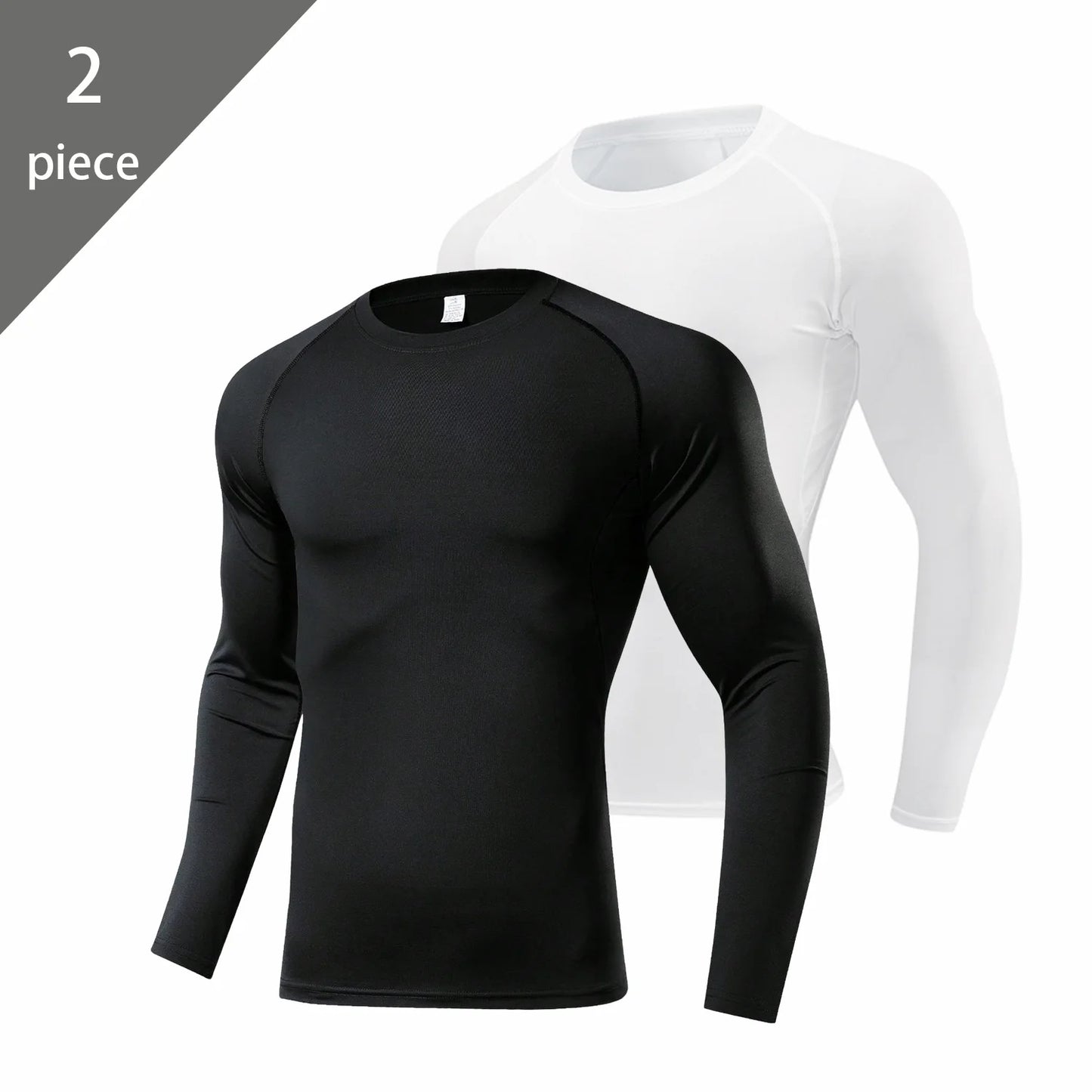Men's Long Sleeve Compression Shirt – Elastic Training Top
