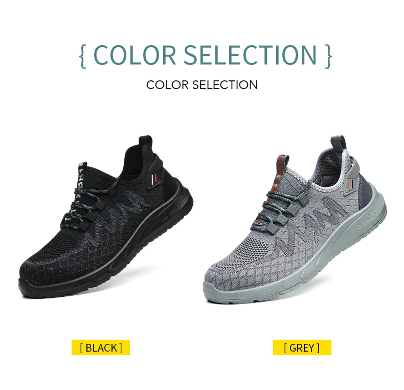 Steel Toe Work Shoes – Lightweight, Breathable Safety