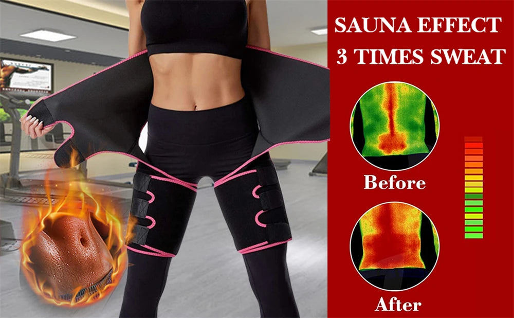Women's 3-in-1 Waist Thigh Trimmer - Body Shaper & Butt Lifter
