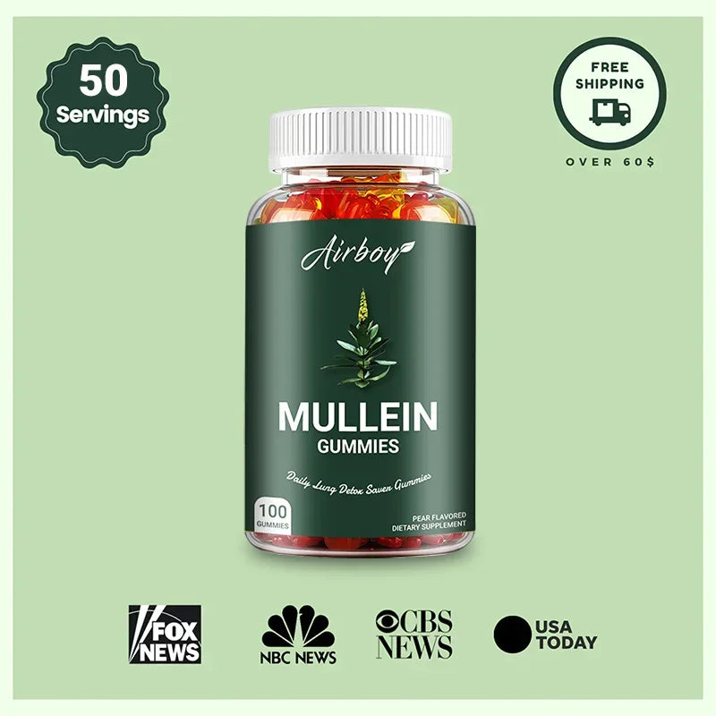 Mullein Gummies - Lung & Respiratory Health Support