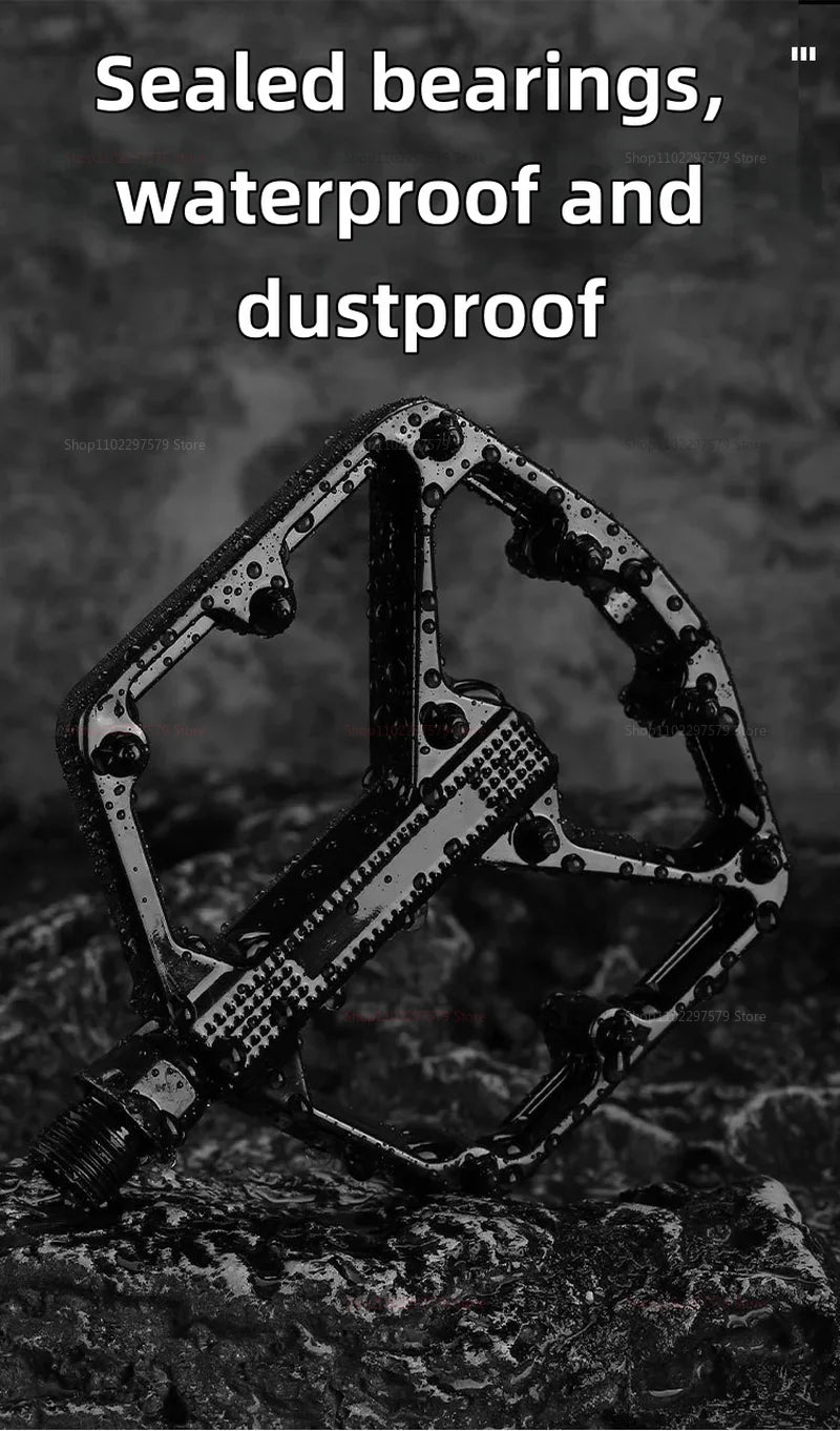 Bicycle pedal - Anti-slip - Double bearing - Lightweight cycling pedal - Suitable for road and mountain bike riding accessories