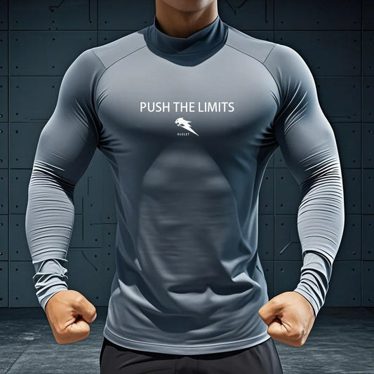 Men's High Neck Compression Shirt
