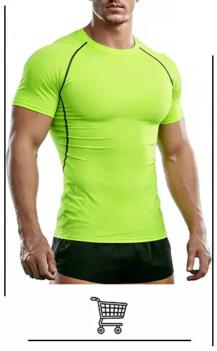 Men's Running Compression T-Shirt - Quick Dry Training Top