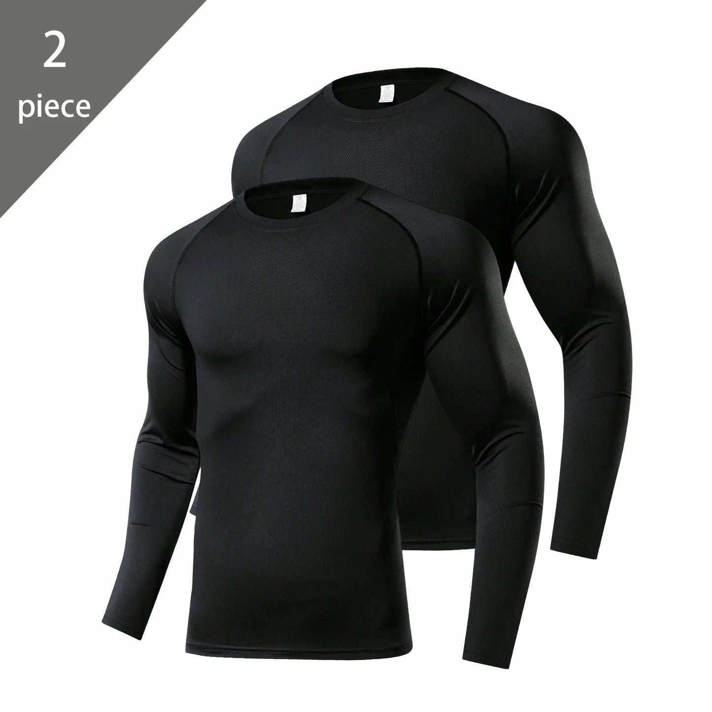 Men's Long Sleeve Compression Shirt – Elastic Training Top