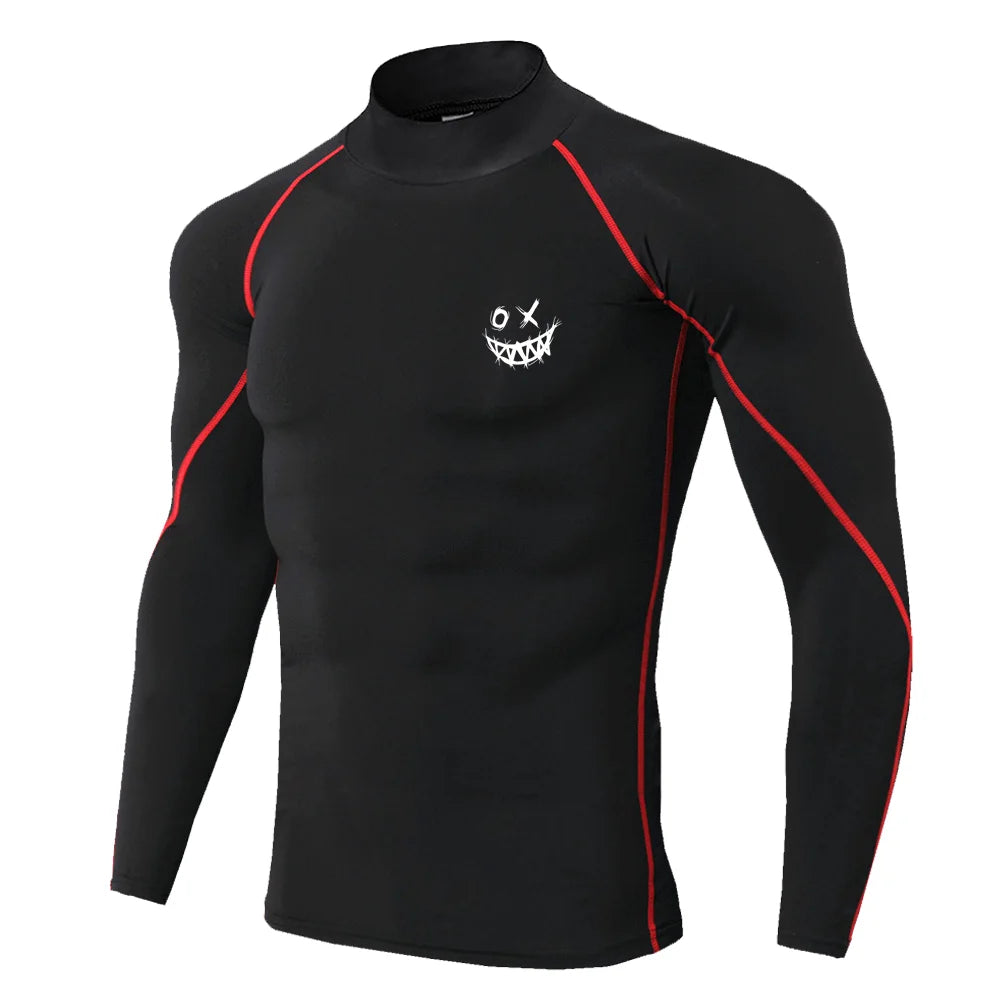 Men's Graphic Print Compression Top