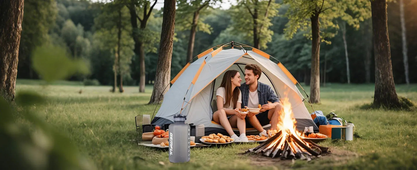 2.2 Liter Water Bottle with Straw - Large Sports Jug