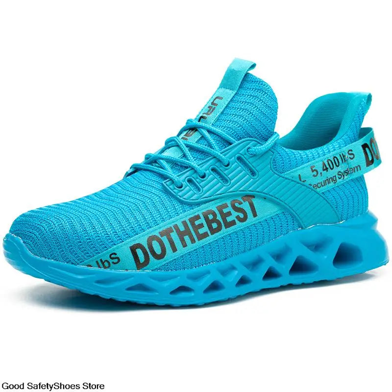 Lightweight Steel Toe Work Shoes with Breathable Safety Design