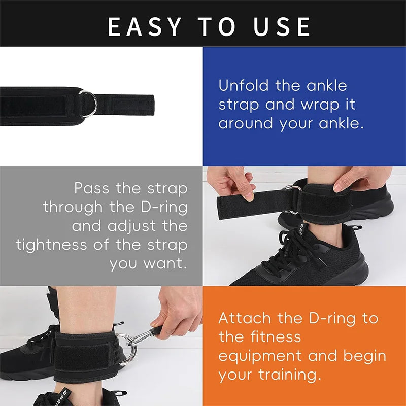 Ankle Resistance Bands Set for Glutes, Legs & Core Training