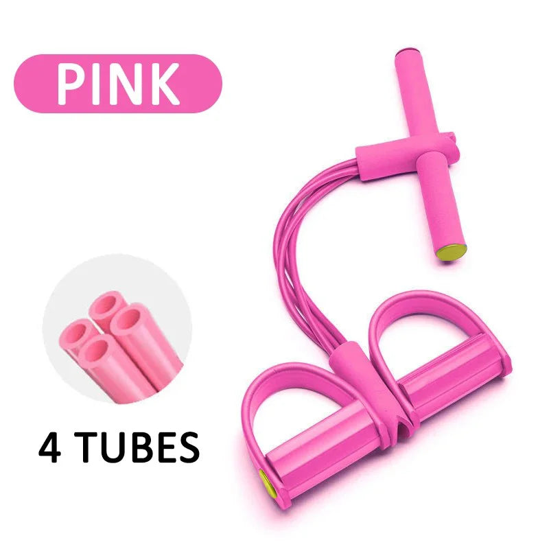 Four-Tube Pedal Tensioner - Yoga Resistance Band Fitness Equipment