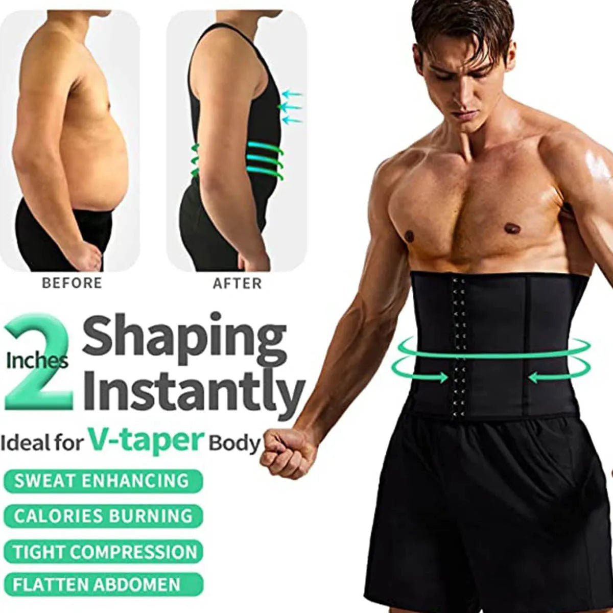 Men's Waist Trainer Trimmer - Tummy Control Shapewear