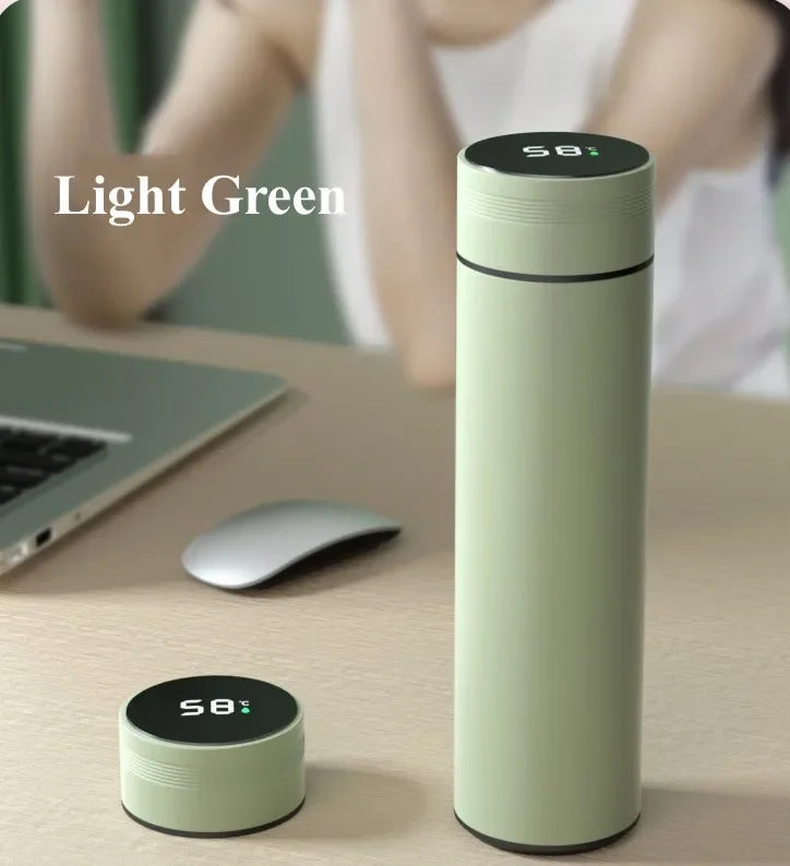 Insulated Thermos Bottle with Temperature Display - 500ml