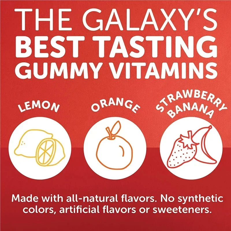 Kids' Daily Gummy Vitamins - 13 Essential Nutrients & Omega 3