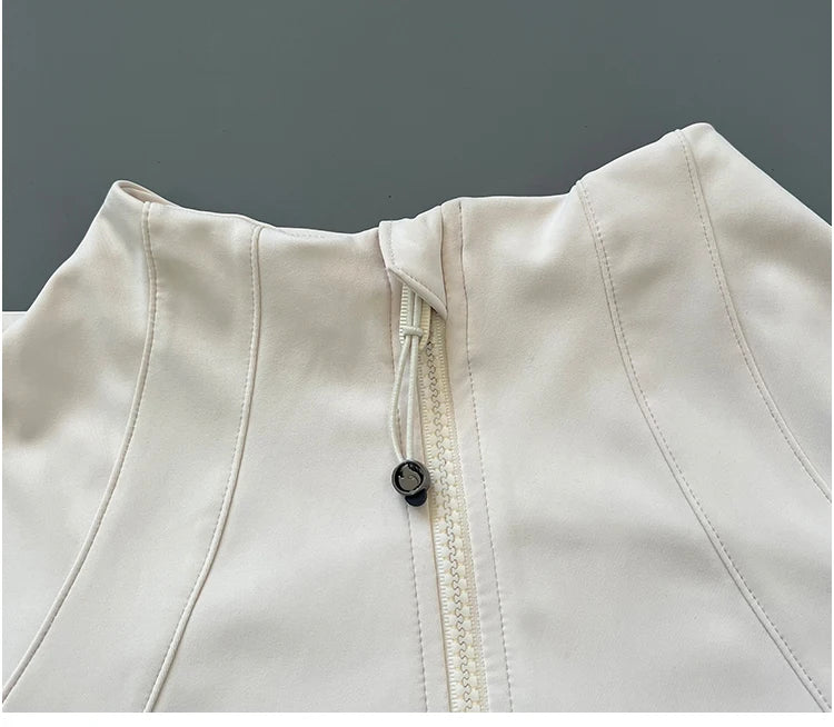 Women's Fitness Jacket - Quick Dry Slim-Fit Zipper Yoga Jacket