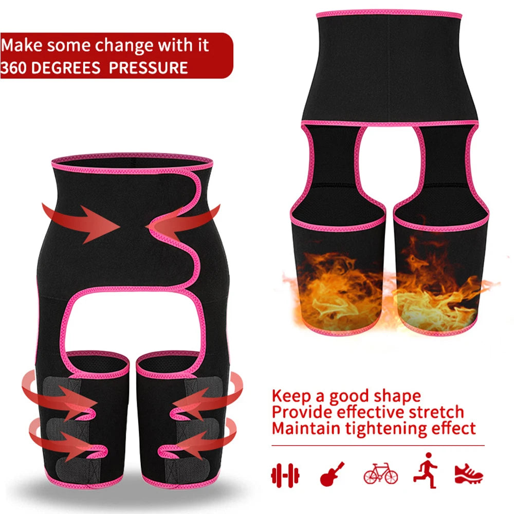 Women's 3-in-1 Waist Thigh Trimmer - Body Shaper & Butt Lifter