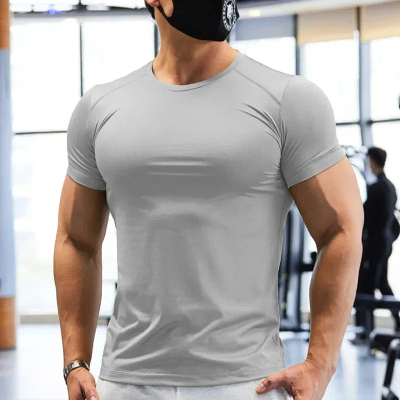 Men's Dry Fit Gym T-Shirt - Plus Size Sports Training Tee