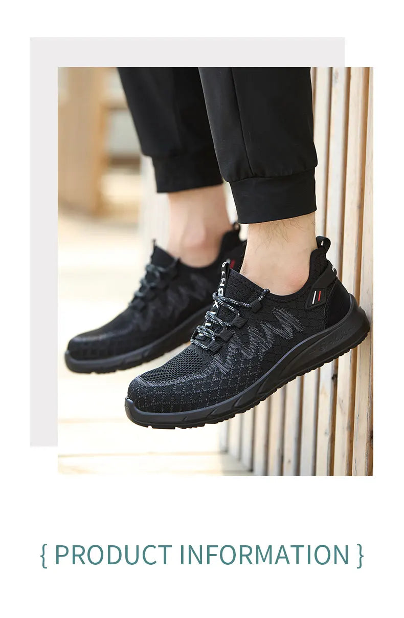 Steel Toe Work Shoes – Lightweight, Breathable Safety