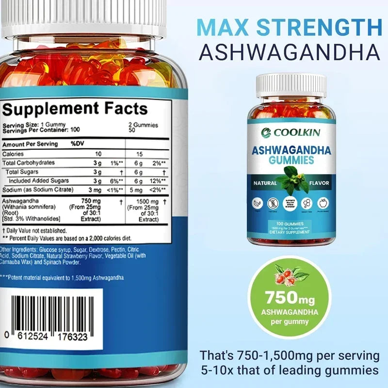 Ashwagandha Gummies - Stress Relief & Energy Support