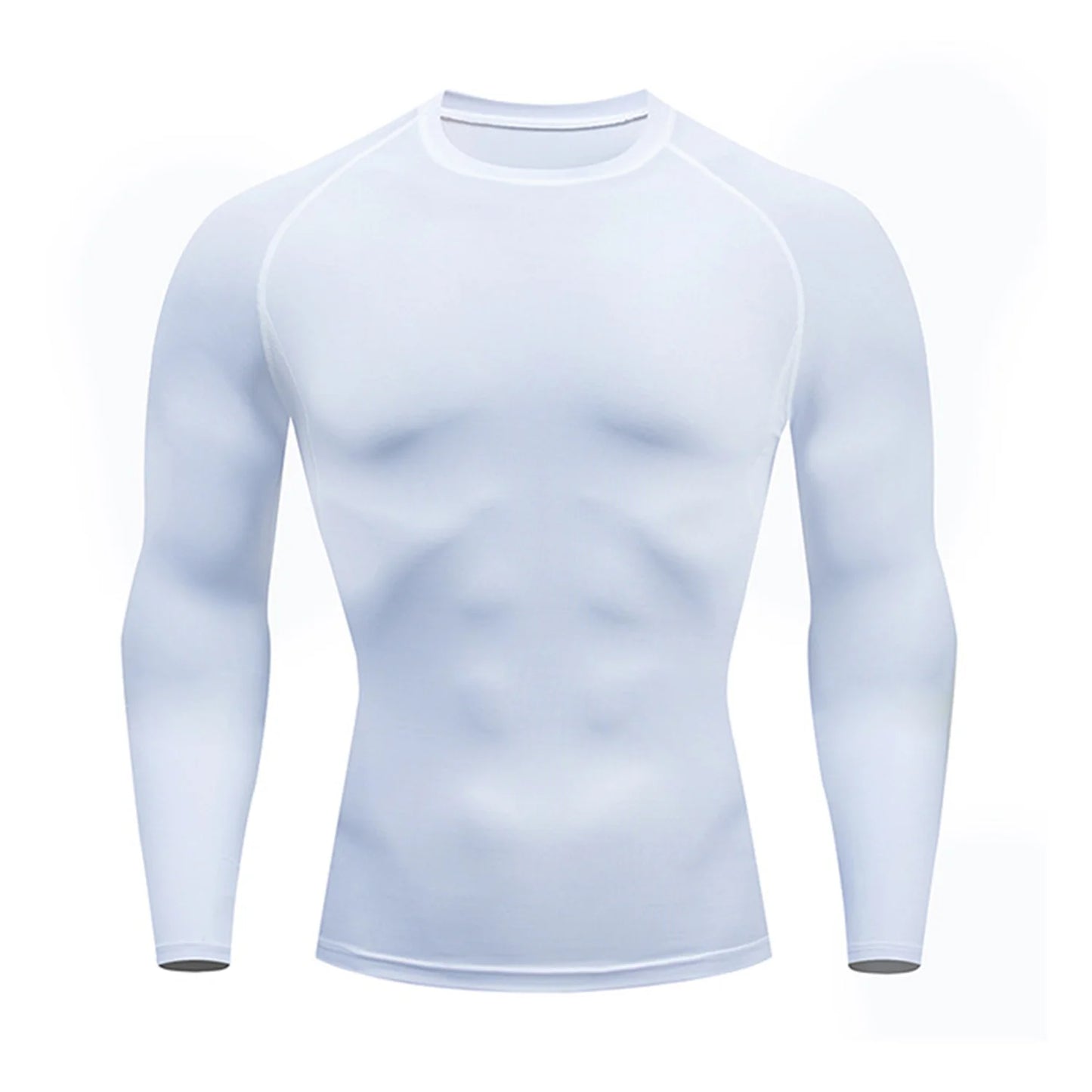 Men's Compression Long Sleeve Shirt - Quick Dry Gym Workout Bodybuilding Top