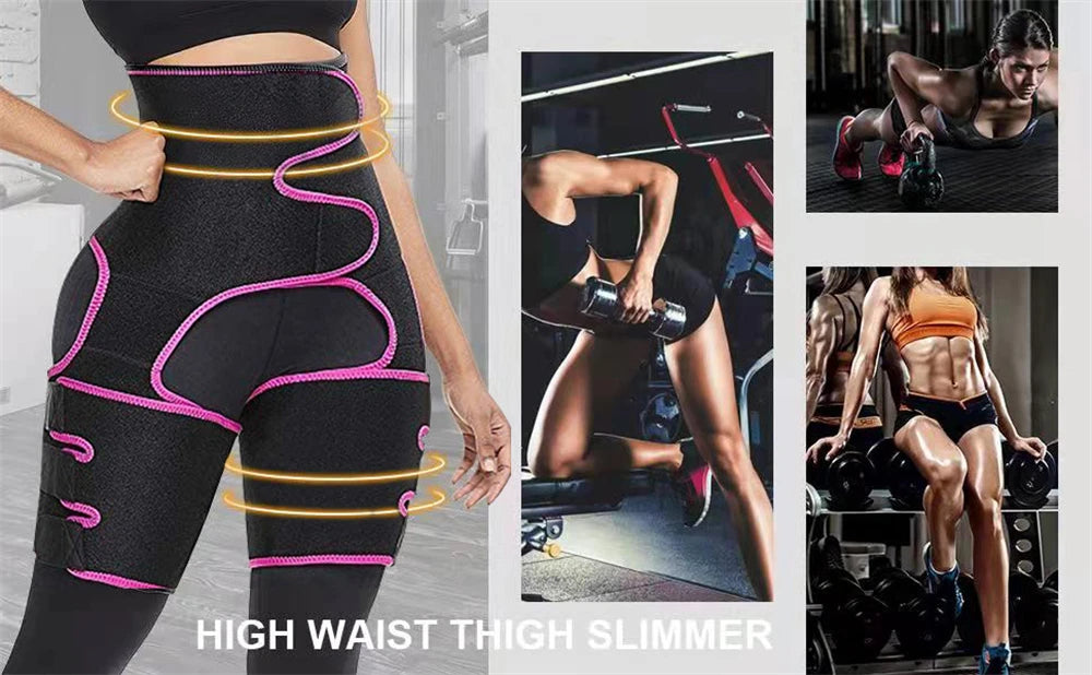 Women's 3-in-1 Waist Thigh Trimmer - Body Shaper & Butt Lifter