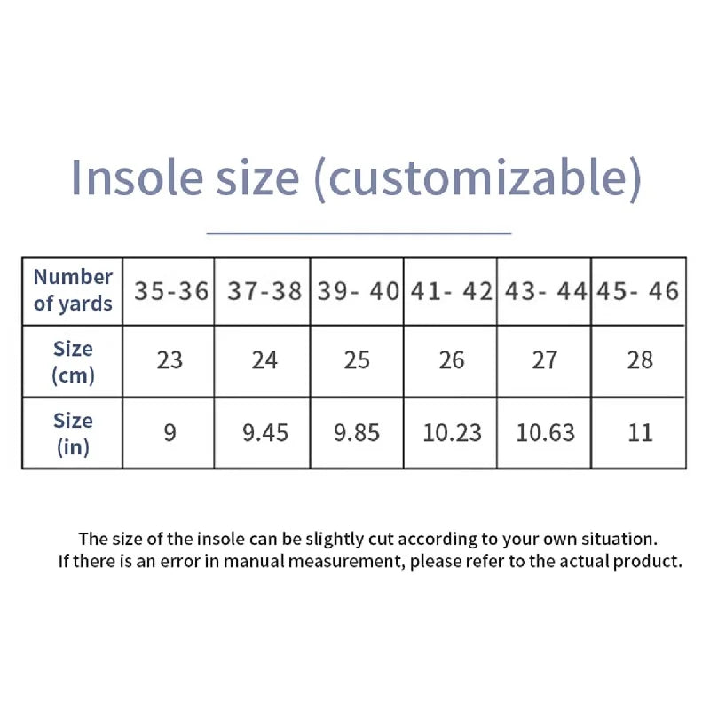 Orthopedic Sport Insoles - EVA Breathable Shock Absorption