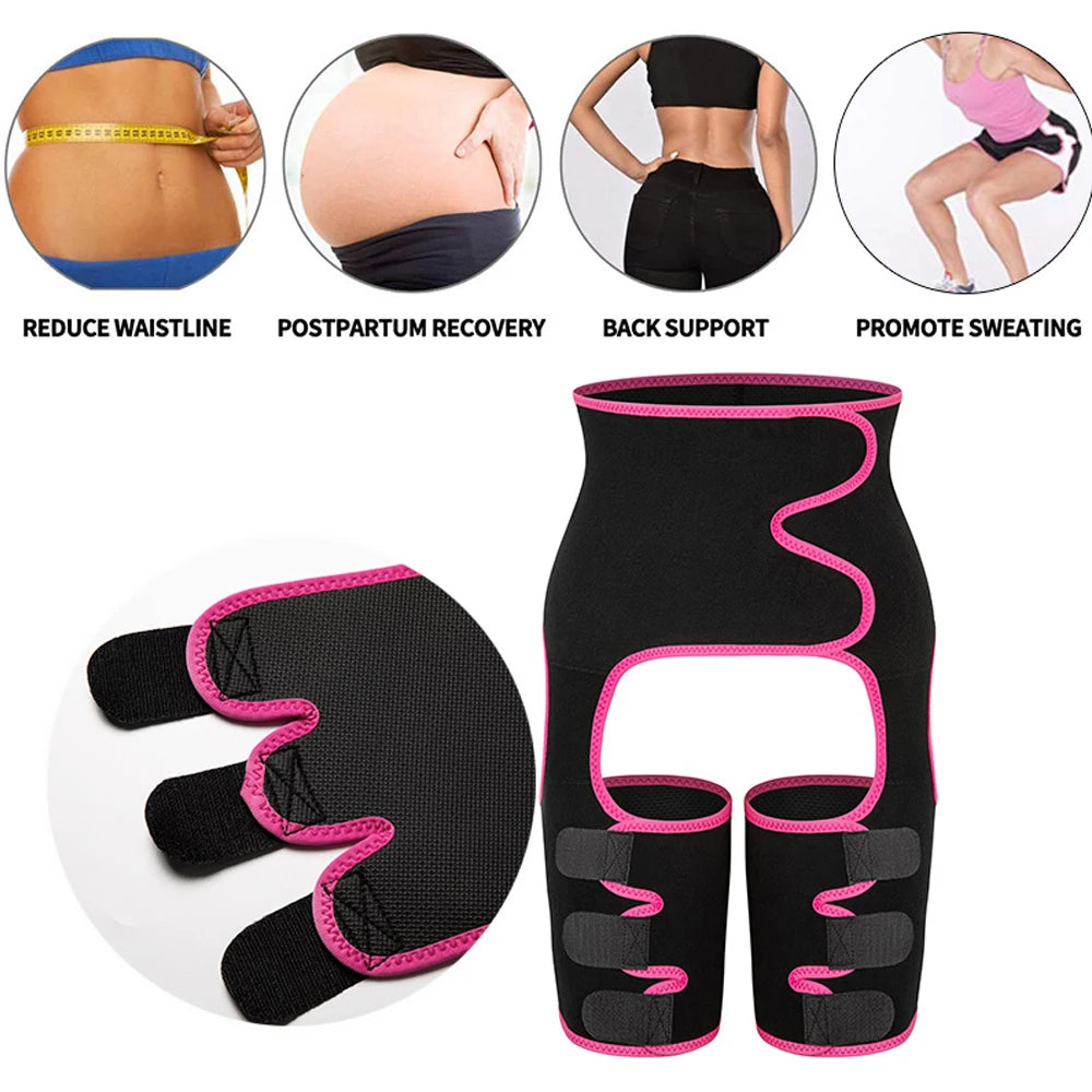Women's 3-in-1 Waist Thigh Trimmer - Body Shaper & Butt Lifter