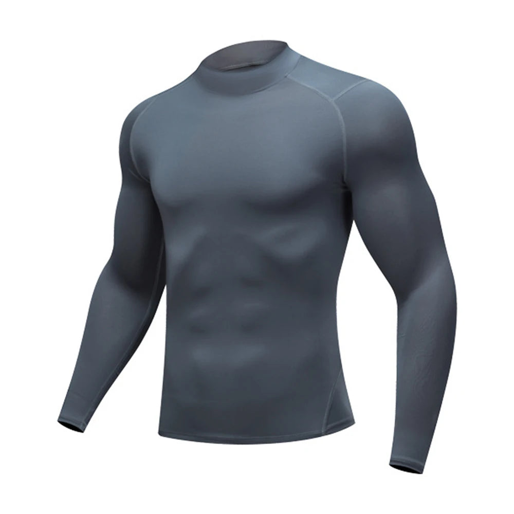 Men's High Neck Compression Shirt
