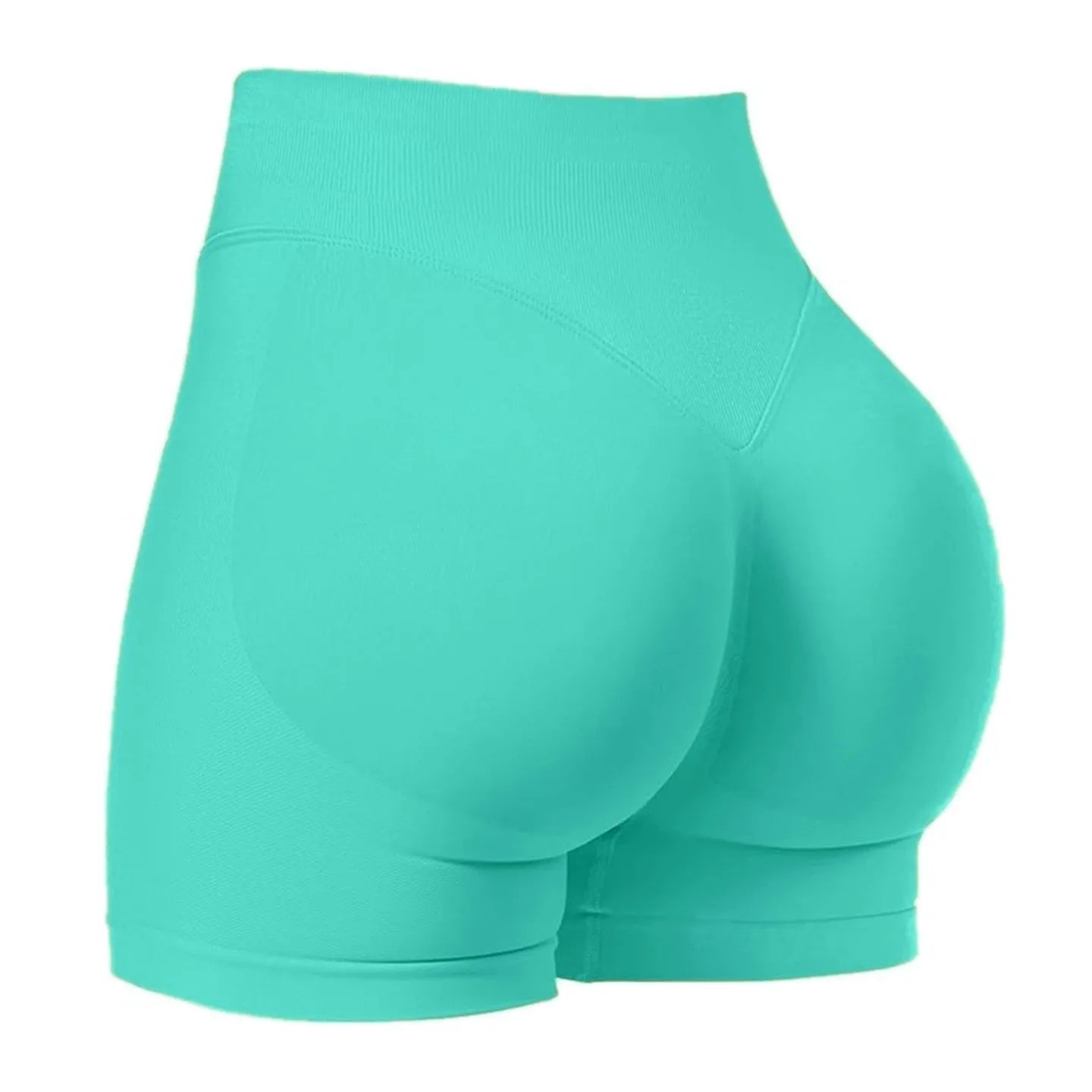 Women's Seamless Gym Shorts - Low Waist Yoga Running Shorts