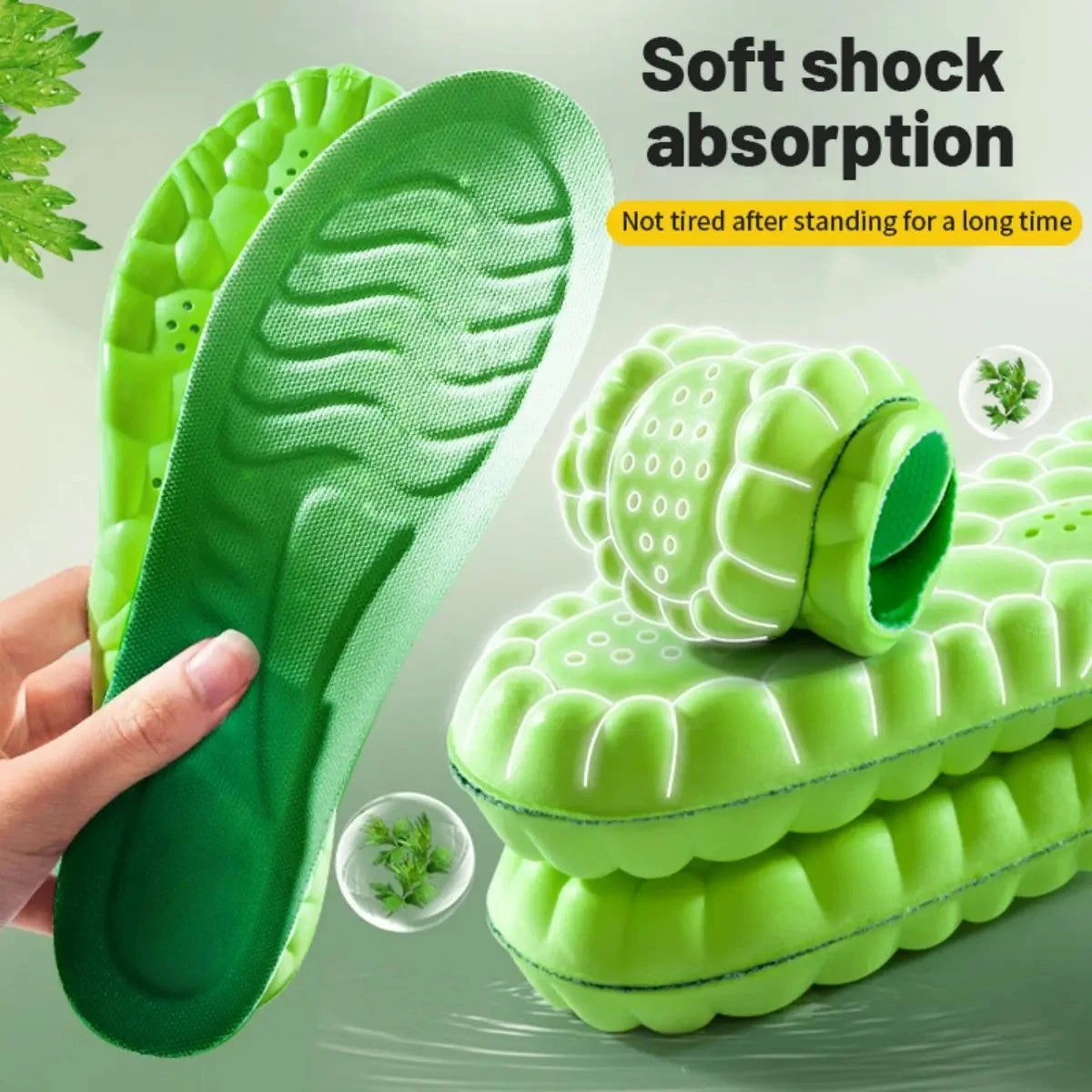 PU Sport Insoles - High Stretch Shock Resistant Cushion