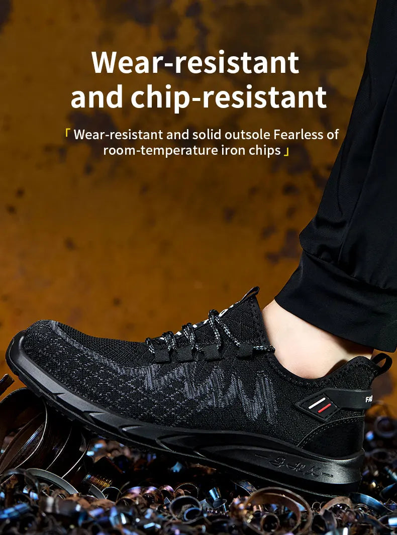 Steel Toe Work Shoes – Lightweight, Breathable Safety