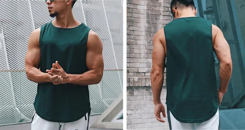 Men's Bodybuilding Tank Top - Sleeveless Gym Vest