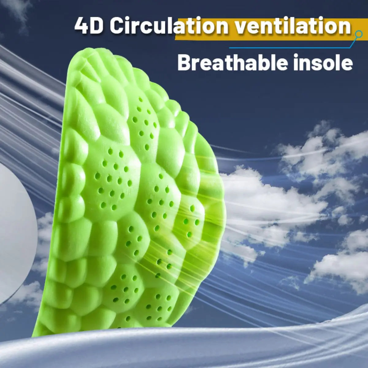PU Sport Insoles - High Stretch Shock Resistant Cushion