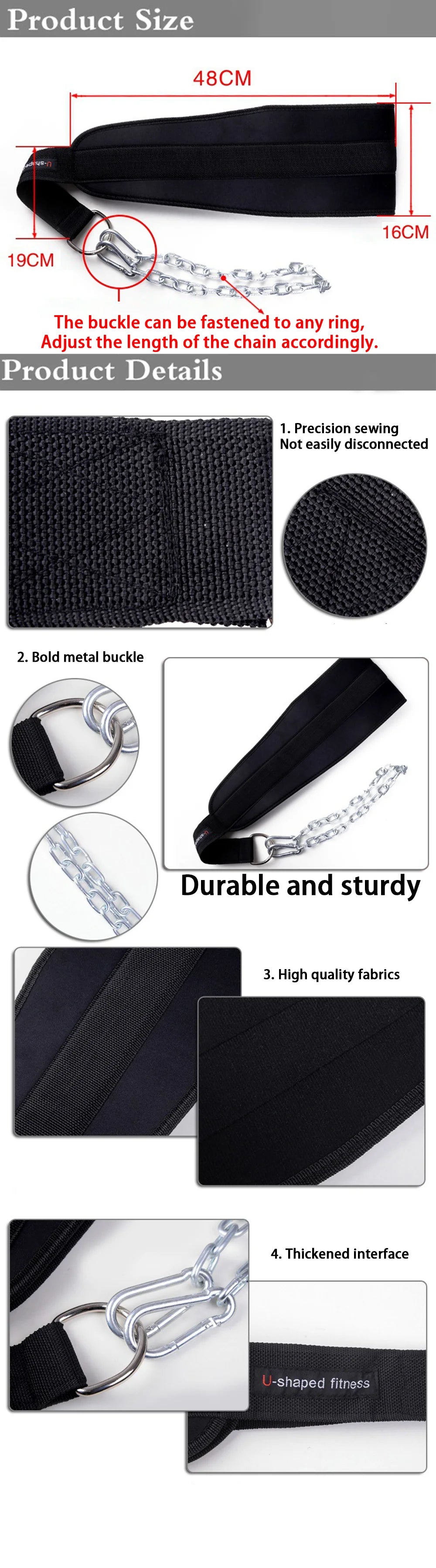 Upper Body Weight Belt - Strength Training Barbell Plate Belt