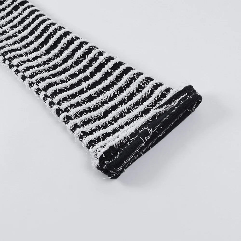 Color Block Stripe Pants - High Waist Loose Sweatpants