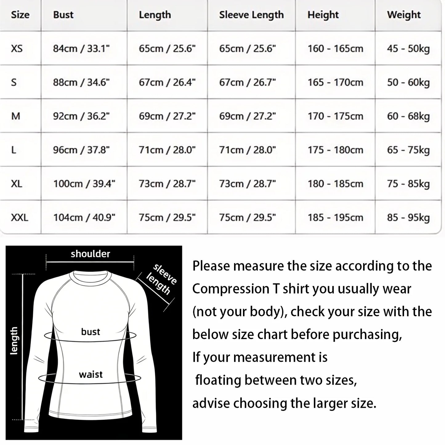 Men's Long Sleeve Compression Shirt – Elastic Training Top