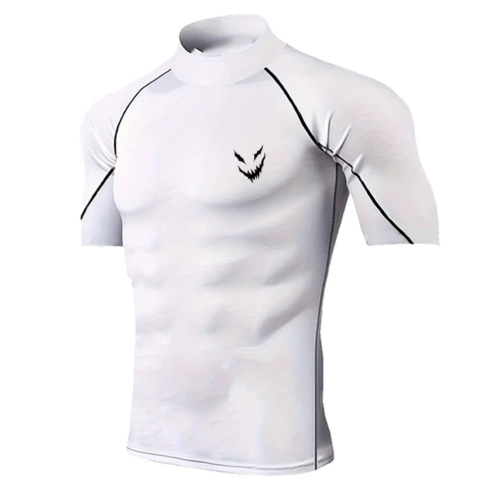 Men's Graphic Print Compression Top