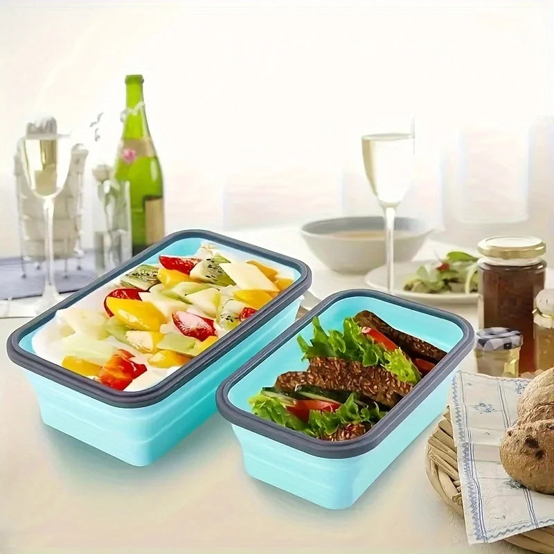Collapsible Silicone Food Storage Containers