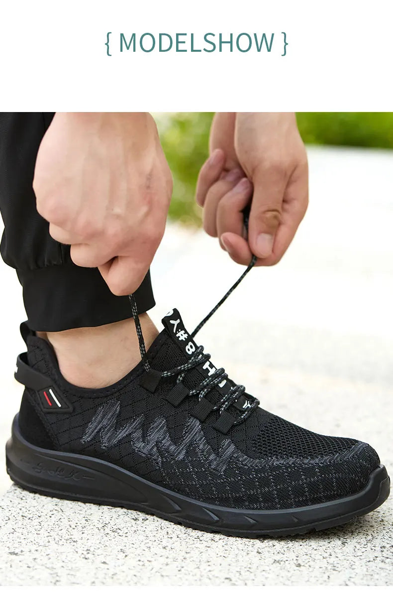 Steel Toe Work Shoes – Lightweight, Breathable Safety