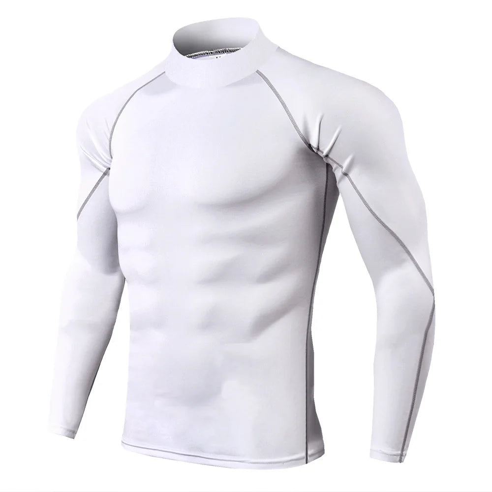 Men's Long Sleeve Compression Shirt - Quick Dry Bodybuilding Top