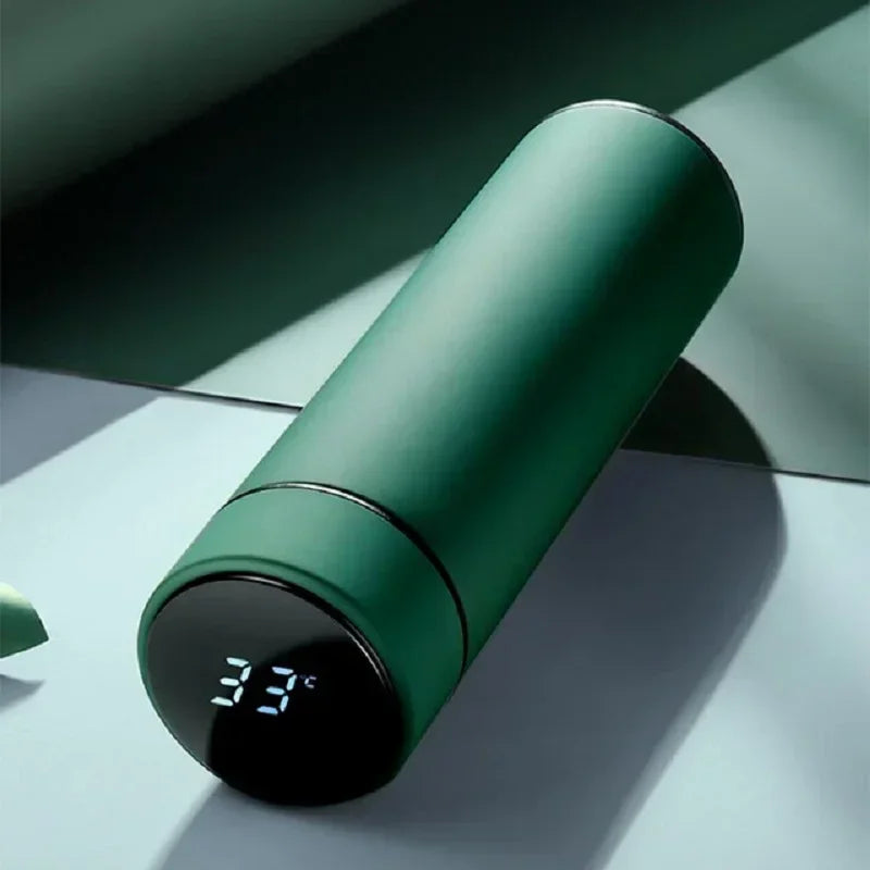 Insulated Thermos Bottle with Temperature Display - 500ml