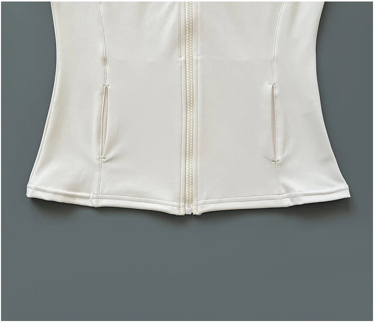 Women's Fitness Jacket - Quick Dry Slim-Fit Zipper Yoga Jacket