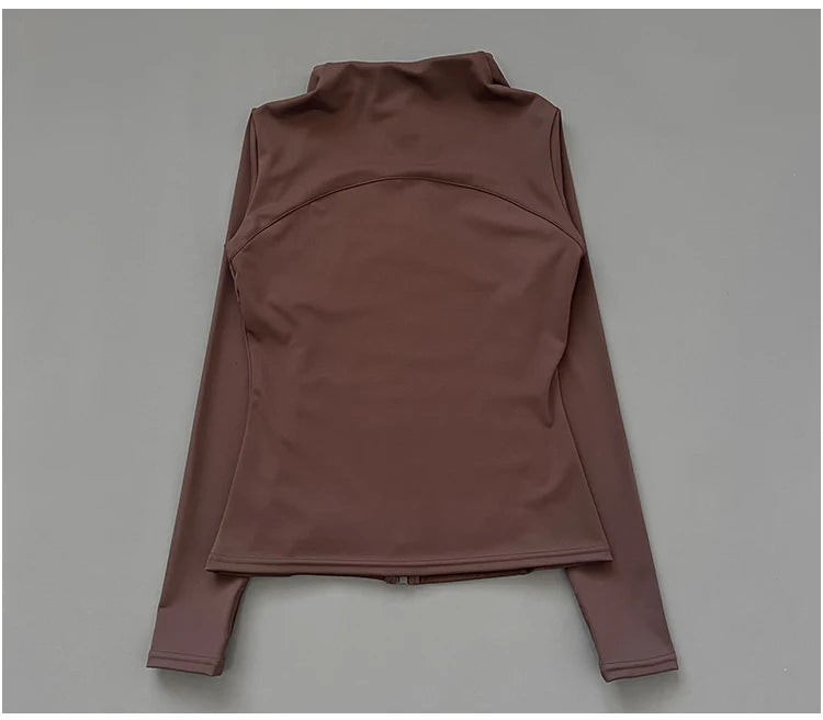 Women's Fitness Jacket - Quick Dry Slim-Fit Zipper Yoga Jacket