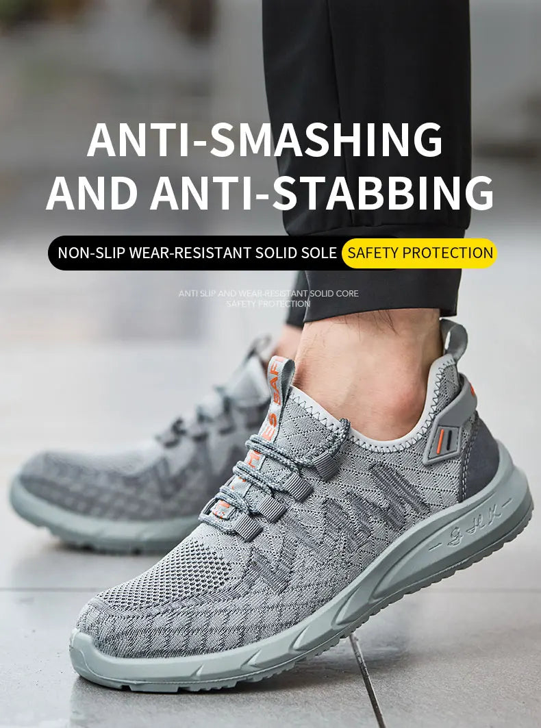 Steel Toe Work Shoes – Lightweight, Breathable Safety