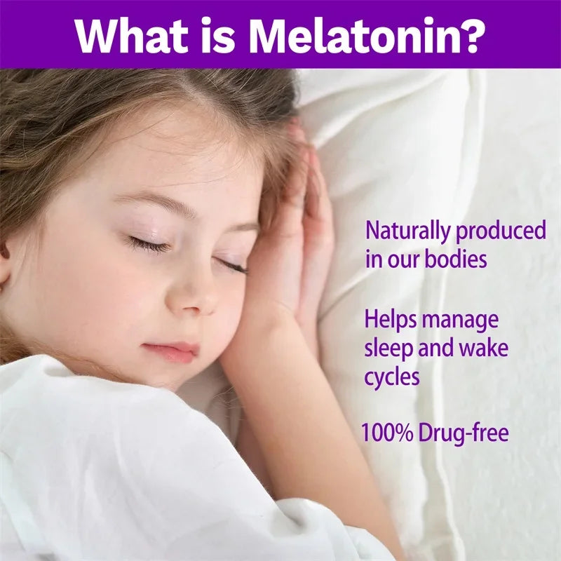 Melatonin Sleep Gummies - 1mg Stress Relief & Better Sleep