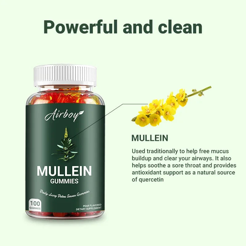Mullein Gummies - Lung & Respiratory Health Support