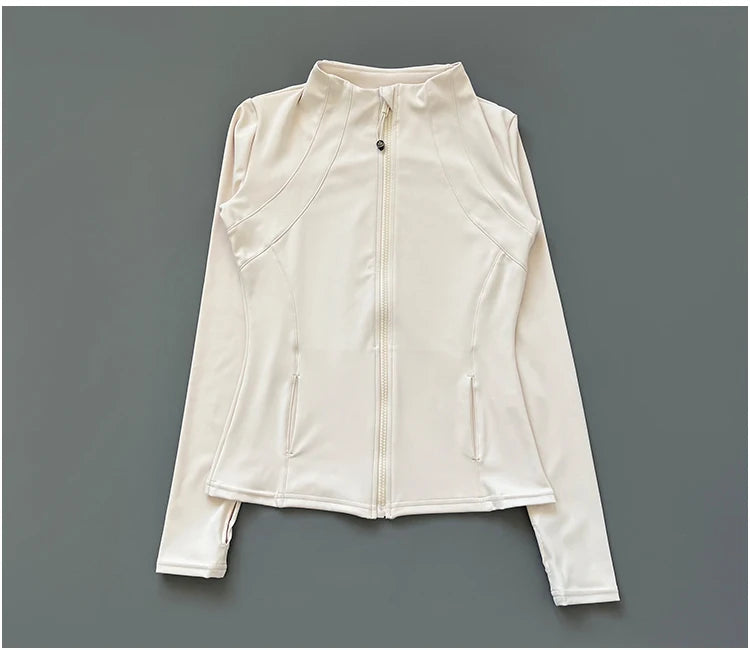 Women's Fitness Jacket - Quick Dry Slim-Fit Zipper Yoga Jacket