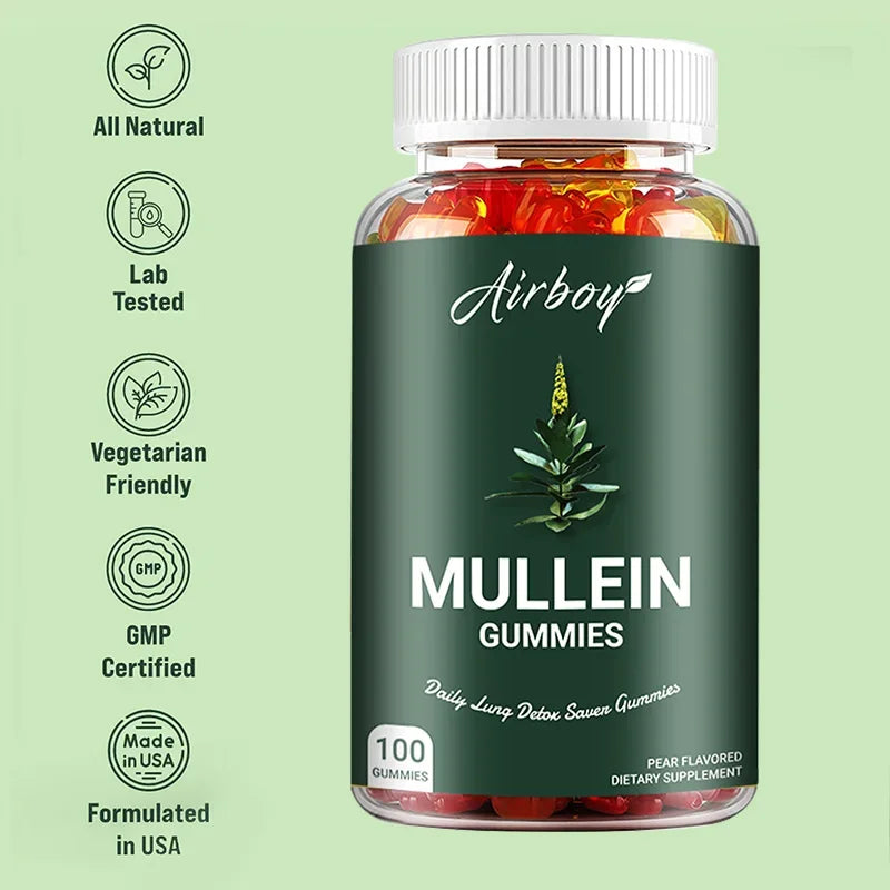 Mullein Gummies - Lung & Respiratory Health Support