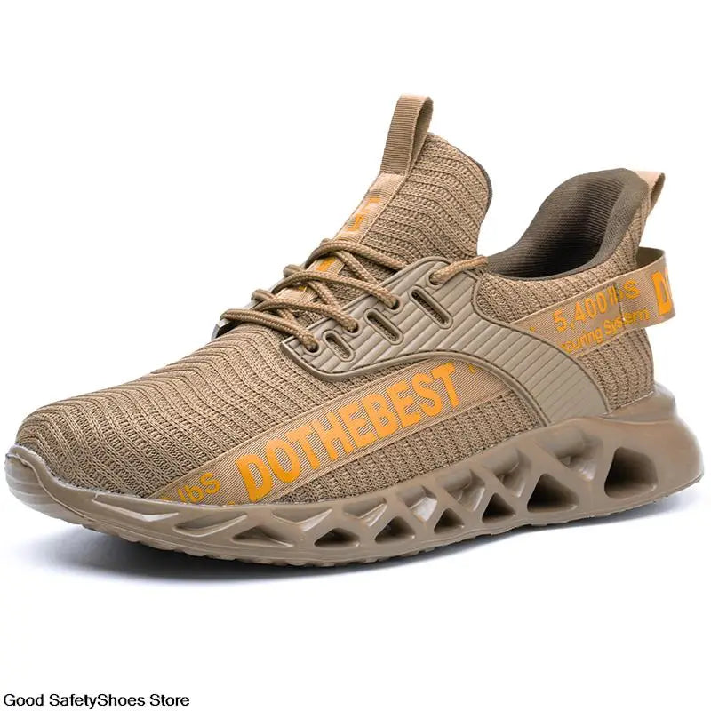 Lightweight Steel Toe Work Shoes with Breathable Safety Design