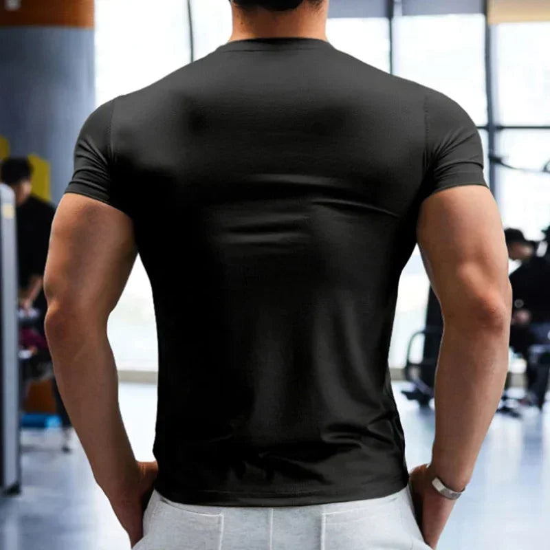 Men's Dry Fit Gym T-Shirt - Plus Size Sports Training Tee